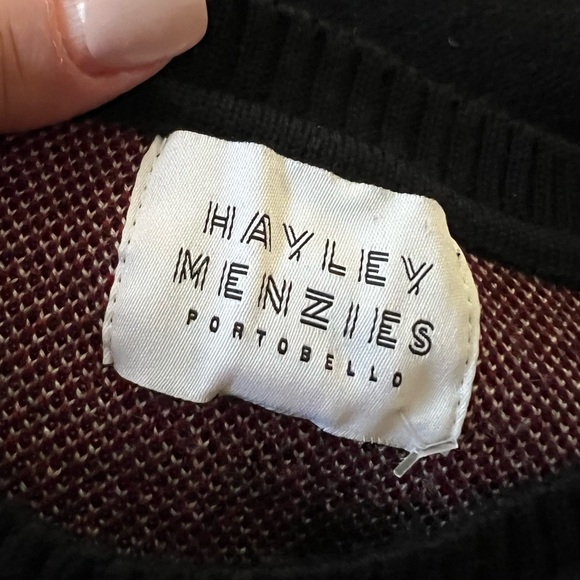 HAYLEY MENZIES Dead or Alive Fringe Knit Moon Star Sweater Sz S - Picture 5 of 6